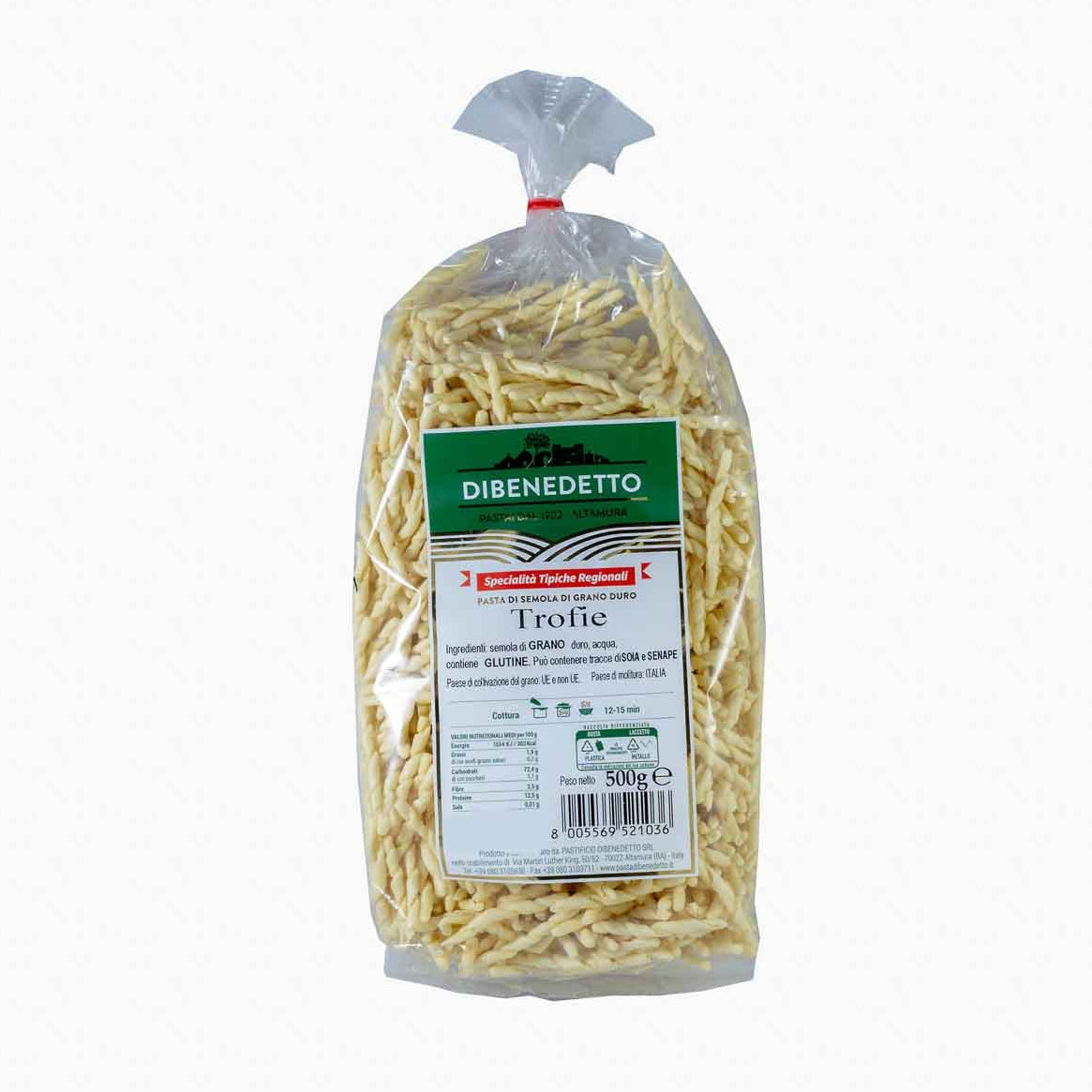 Dienedetto trofie teszta